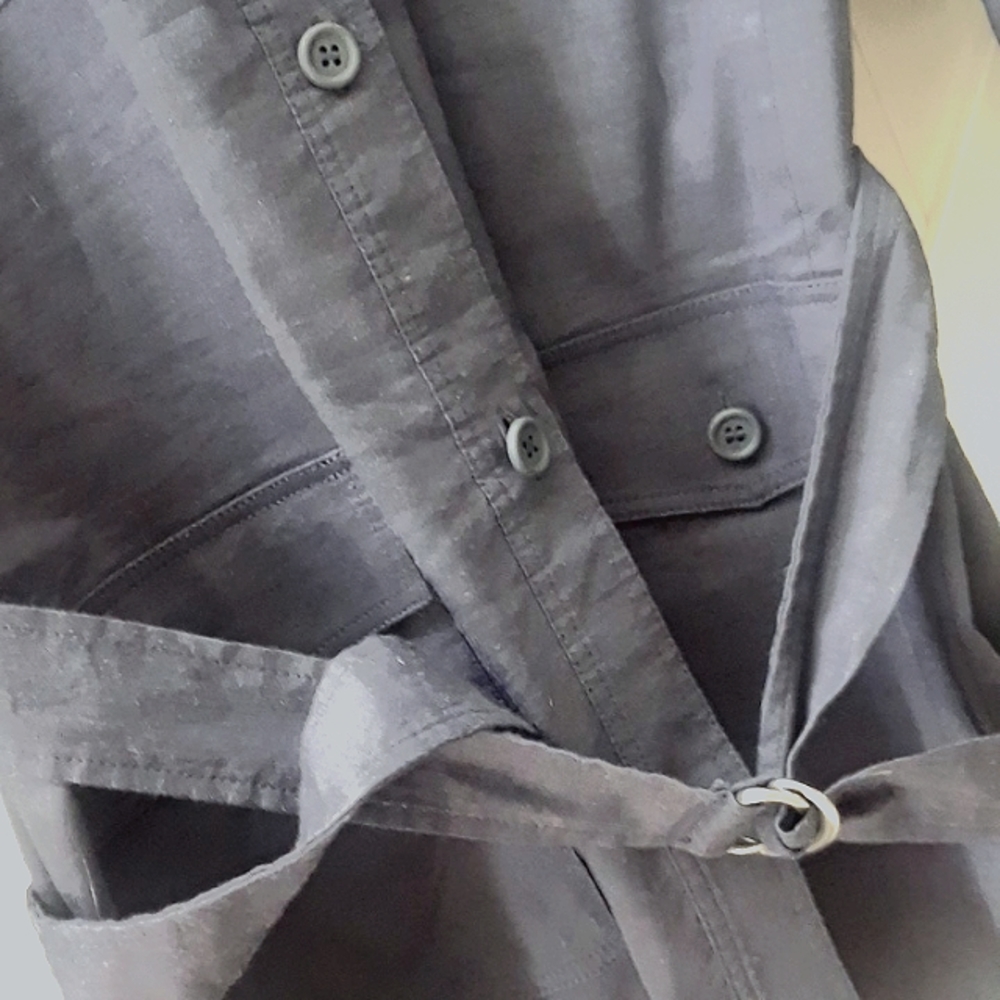 THEORY...LOREM SAFARI STYLE STRETCH LINEN JACKET..LARGE - Picture 3 of 7